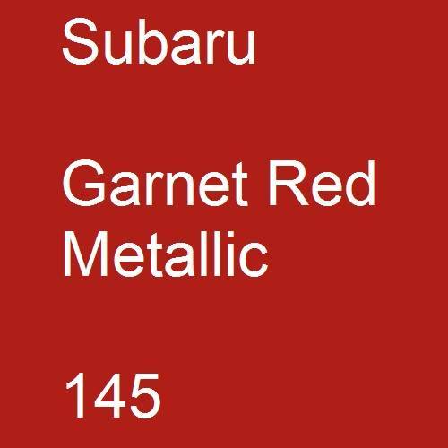 Subaru, Garnet Red Metallic, 145.